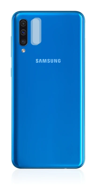 Image de l'appareil Samsung Galaxy A50 (Caméra UNIQUEMENT) avec une grande variété de protections d'écran.