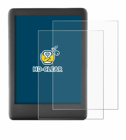 Image de l'appareil Amazon Kindle 2019 (10ème Gen.) avec une grande variété de protections d'écran.