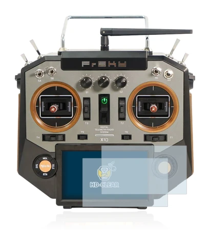 Image de l'appareil FrSky Horus X10 avec une grande variété de protections d'écran.