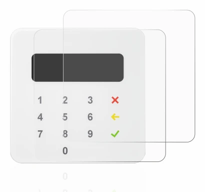 Image de l'appareil SumUp Air avec une grande variété de protections d'écran.