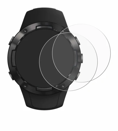Image de l'appareil Suunto 5 avec une grande variété de protections d'écran.