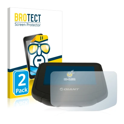 Face avant d’un emballage produit avec le logo de la marque BROTECT. À côté, l’appareil Giant RideControl Evo est représenté a