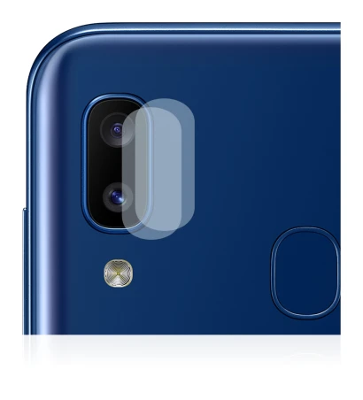 Image de l'appareil Samsung Galaxy A20e (Caméra UNIQUEMENT) avec une grande variété de protections d'écran.