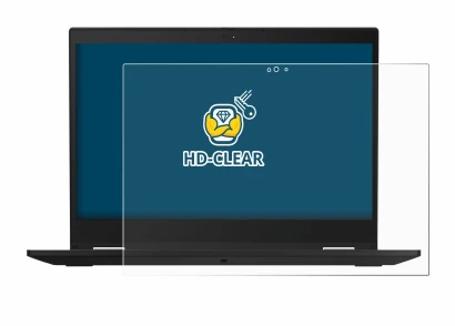 Image de l'appareil Lenovo ThinkPad X390 Yoga avec une grande variété de protections d'écran.