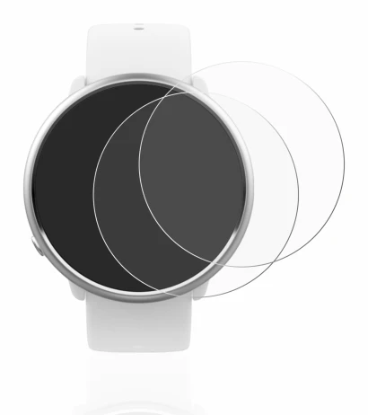 Image de l'appareil Polar Ignite avec une grande variété de protections d'écran.