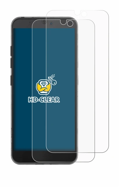 Image de l'appareil Fairphone 3 avec une grande variété de protections d'écran.