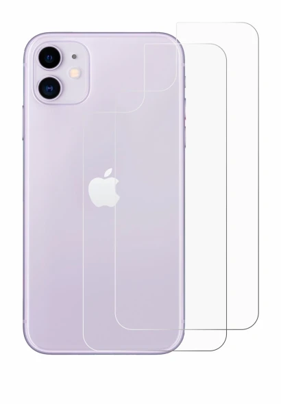 Image de l'appareil Apple iPhone 11 (Arrière) avec une grande variété de protections d'écran.