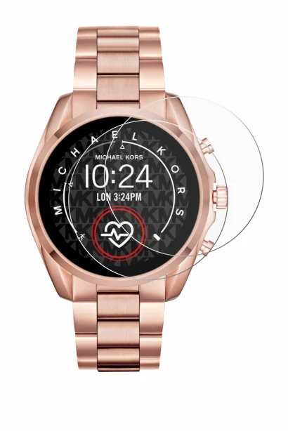 Image de l'appareil Michael Kors Access Bradshaw 2 avec une grande variété de protections d'écran.