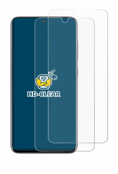 Image de l'appareil Samsung Galaxy S20 avec une grande variété de protections d'écran.