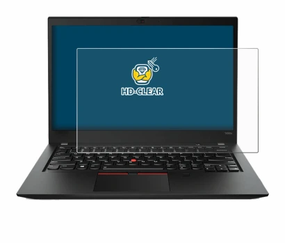 Image de l'appareil Lenovo ThinkPad T490s avec une grande variété de protections d'écran.