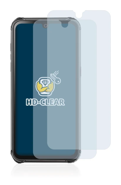 Image de l'appareil Blackview BV9800 Pro avec une grande variété de protections d'écran.