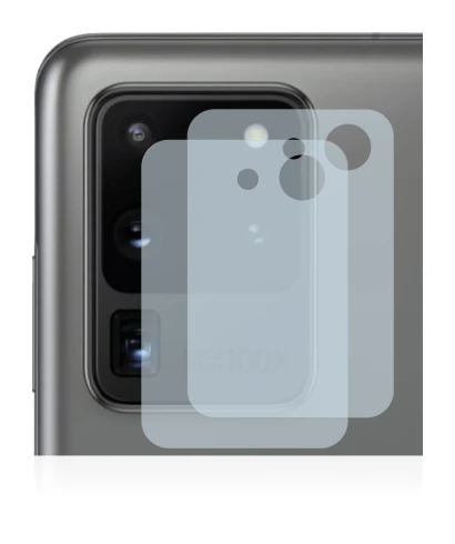 Image de l'appareil Samsung Galaxy S20 Ultra (Caméra UNIQUEMENT) avec une grande variété de protections d'écran.