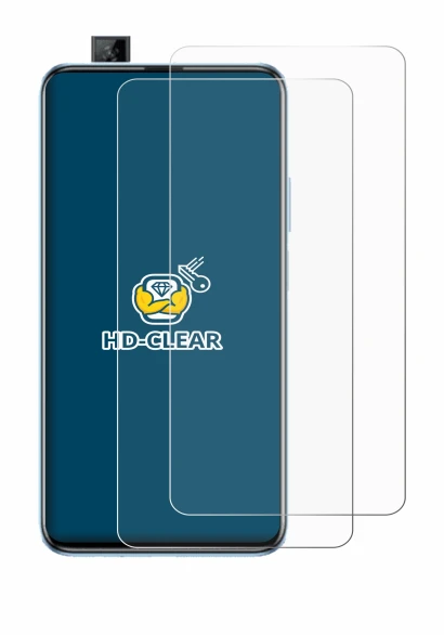 Image de l'appareil Huawei P smart Pro 2019 avec une grande variété de protections d'écran.