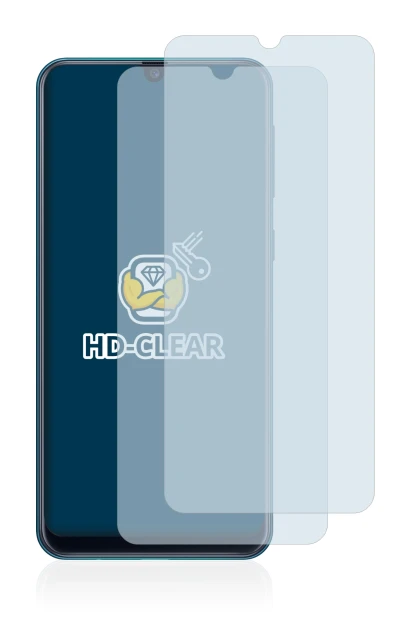 Image de l'appareil Samsung Galaxy M21 avec une grande variété de protections d'écran.