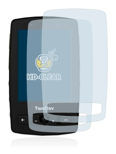 Image de l'appareil TwoNav Aventura 2 avec une grande variété de protections d'écran.