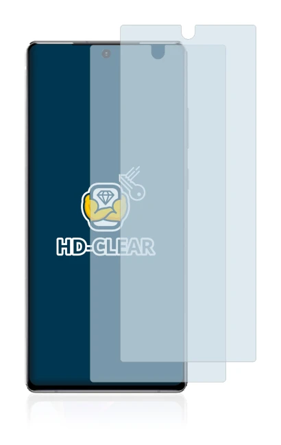 Image de l'appareil Samsung Galaxy Note 20 avec une grande variété de protections d'écran.