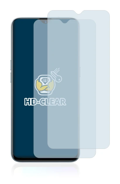 Image de l'appareil realme X2 avec une grande variété de protections d'écran.