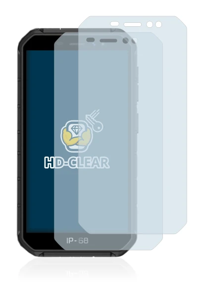 Image de l'appareil Ulefone Armor X7 Pro avec une grande variété de protections d'écran.