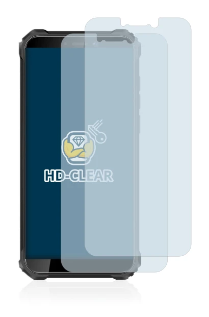Image de l'appareil Oukitel WP5 Pro avec une grande variété de protections d'écran.
