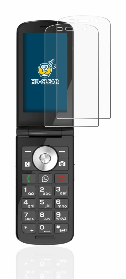 Image de l'appareil Emporia TOUCHsmart avec une grande variété de protections d'écran.