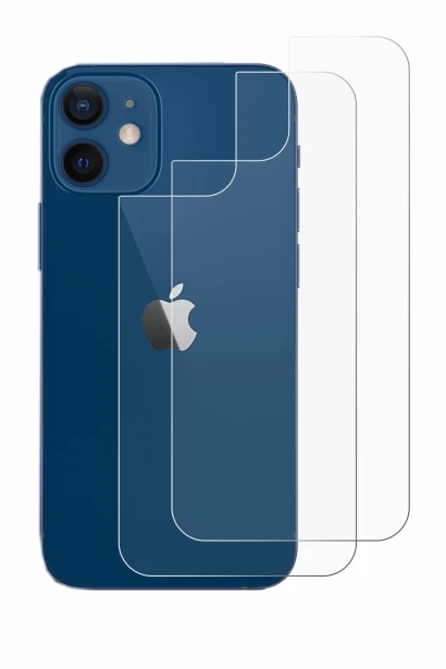 Image de l'appareil Apple iPhone 12 (Arrière) avec une grande variété de protections d'écran.