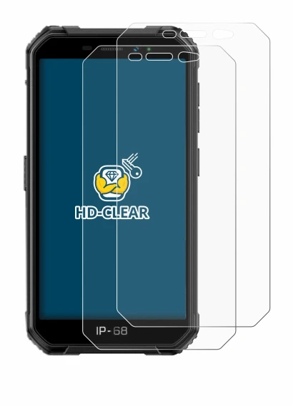 Image de l'appareil Ulefone Armor X6 avec une grande variété de protections d'écran.