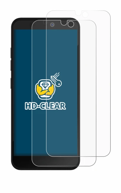 Image de l'appareil Fairphone 3 Plus avec une grande variété de protections d'écran.