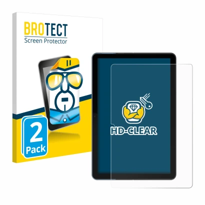 Face avant d’un emballage produit avec le logo de la marque BROTECT. À côté, l’appareil Lenovo IdeaPad Duet Chromebook 10.1" e