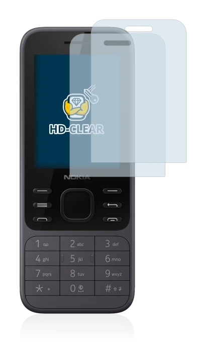 Image de l'appareil Nokia 6300 2020 avec une grande variété de protections d'écran.