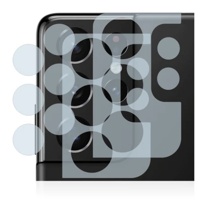 Image de l'appareil Samsung Galaxy S21 Ultra 5G (Caméra UNIQUEMENT) avec une grande variété de protections d'écran.