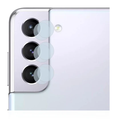 Image de l'appareil Samsung Galaxy S21 5G (Caméra UNIQUEMENT) avec une grande variété de protections d'écran.
