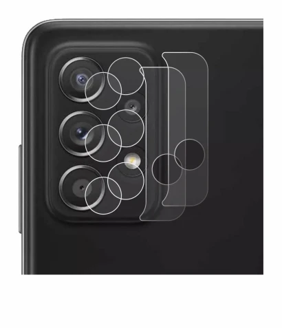 Image de l'appareil Samsung Galaxy A52 5G (Caméra UNIQUEMENT) avec une grande variété de protections d'écran.