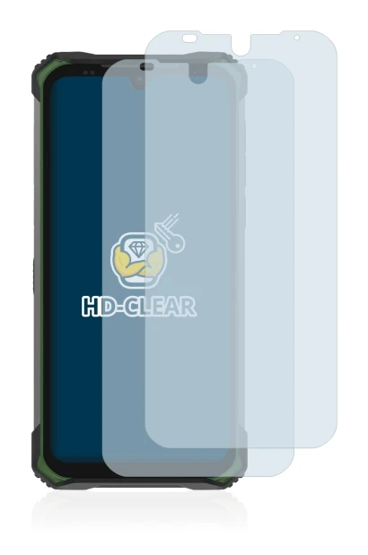 Image de l'appareil Doogee S86 Pro avec une grande variété de protections d'écran.