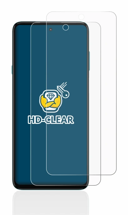 Image de l'appareil Motorola Edge 20 Lite avec une grande variété de protections d'écran.