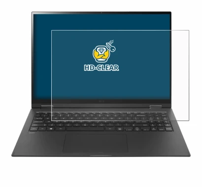 Image de l'appareil LG gram 16'' 2-in-1 Touch avec une grande variété de protections d'écran.