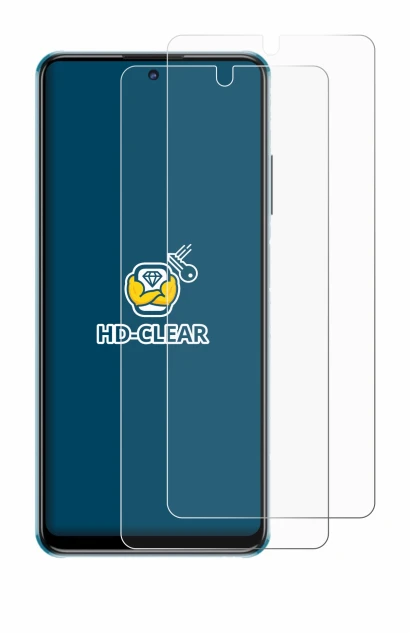 Image de l'appareil ZTE Blade V30 avec une grande variété de protections d'écran.