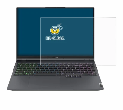 Image de l'appareil Lenovo Legion 5 Pro avec une grande variété de protections d'écran.