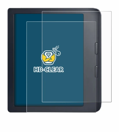 Image de l'appareil Kobo Libra 2 avec une grande variété de protections d'écran.