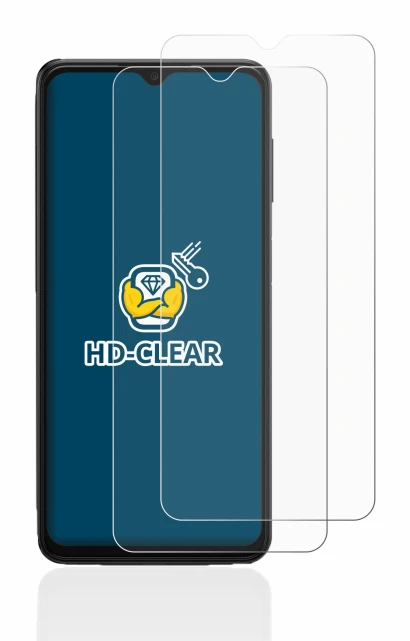 Image de l'appareil Samsung Galaxy A13 5G avec une grande variété de protections d'écran.