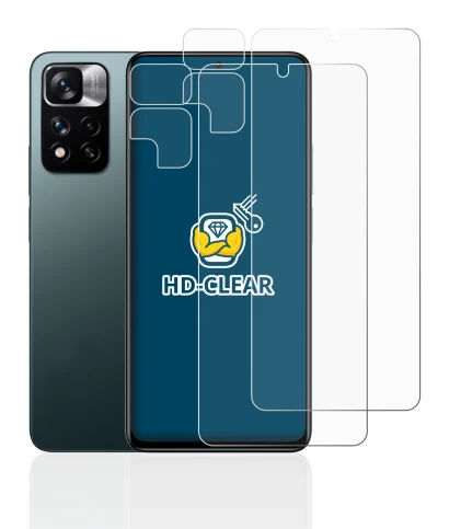 Image de l'appareil Xiaomi Redmi Note 11 Pro+ 5G (Avant+Caméra) avec une grande variété de protections d'écran.