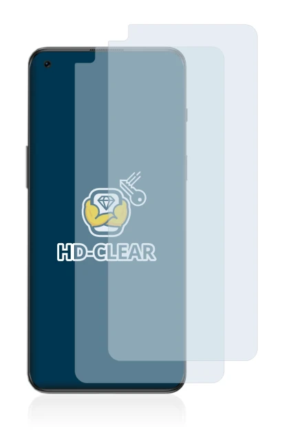 Image de l'appareil OnePlus Nord 2T 5G avec une grande variété de protections d'écran.