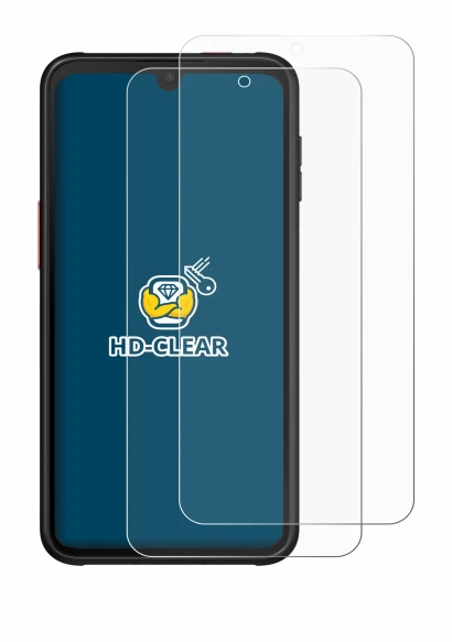 Image de l'appareil Samsung Galaxy Xcover 6 Pro avec une grande variété de protections d'écran.