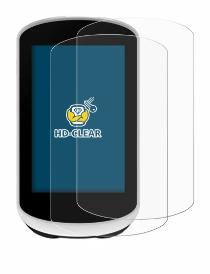 Image de l'appareil Garmin Edge Explore 2 avec une grande variété de protections d'écran.