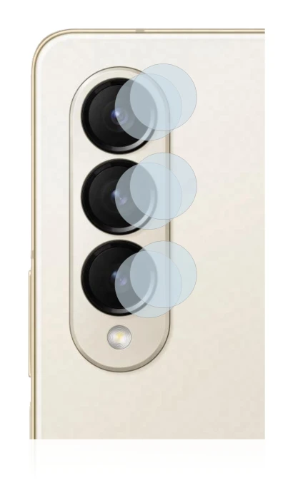 Image de l'appareil Samsung Galaxy Z Fold 4 (Caméra UNIQUEMENT) avec une grande variété de protections d'écran.