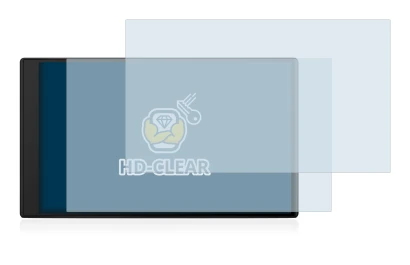 Image de l'appareil Garmin Camper 795 avec une grande variété de protections d'écran.