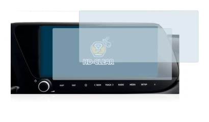 Image de l'appareil Hyundai i20 2022 Infotainment System 10" avec une grande variété de protections d'écran.