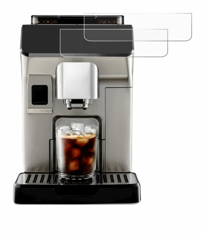Image de l'appareil DeLonghi Eletta Explore avec une grande variété de protections d'écran.