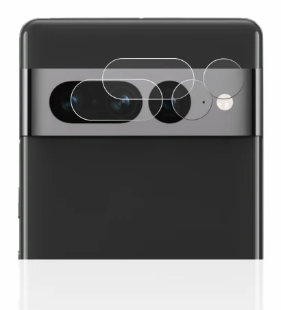 Image de l'appareil Google Pixel 7 Pro (Caméra UNIQUEMENT) avec une grande variété de protections d'écran.