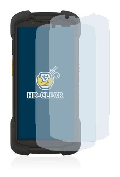 Image de l'appareil Zebra TC73 avec une grande variété de protections d'écran.