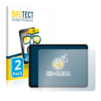 Face avant d’un emballage produit avec le logo de la marque BROTECT. À côté, l’appareil OnePlus Pad est représenté avec la pro